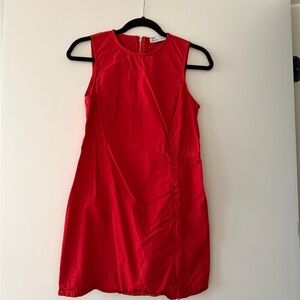 Zara Bright Red Sleeveless Shift Dress
